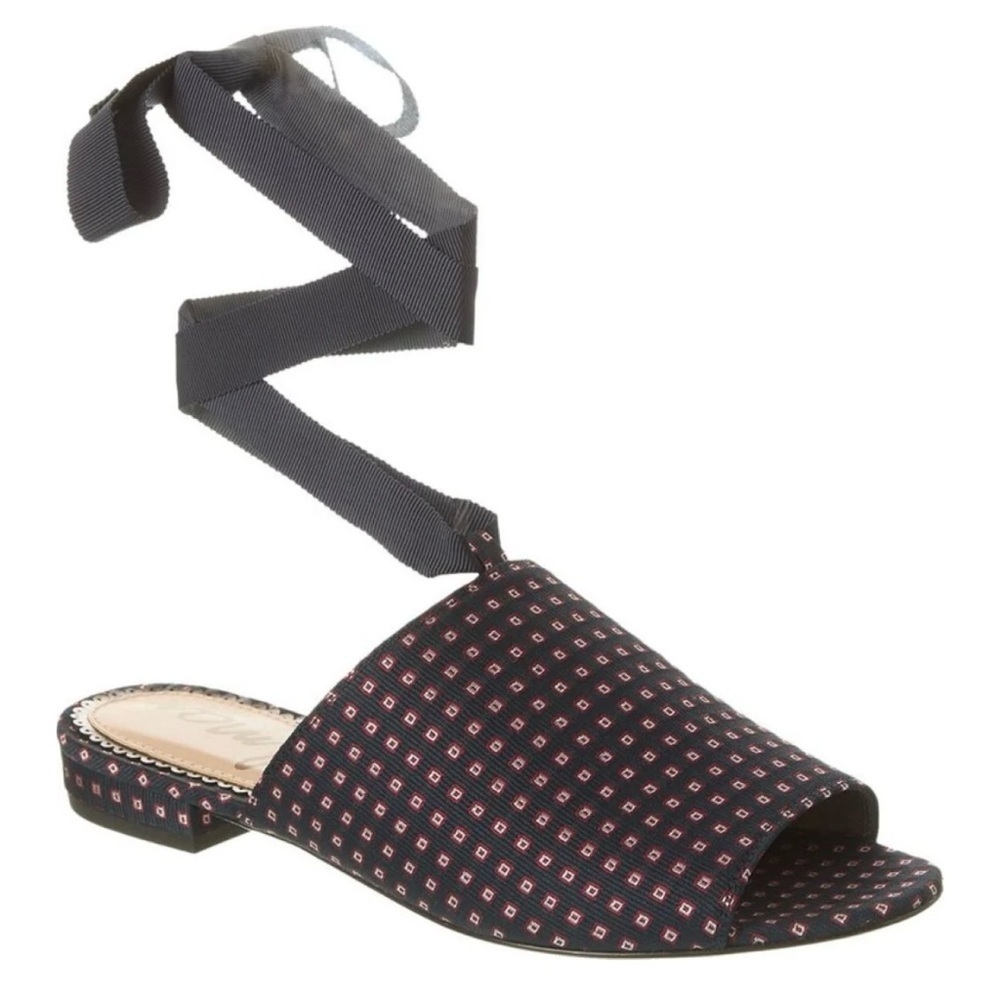 NEW Sam Edelman Theodore Mules | Sandals Elegant Navy and Red Size:7